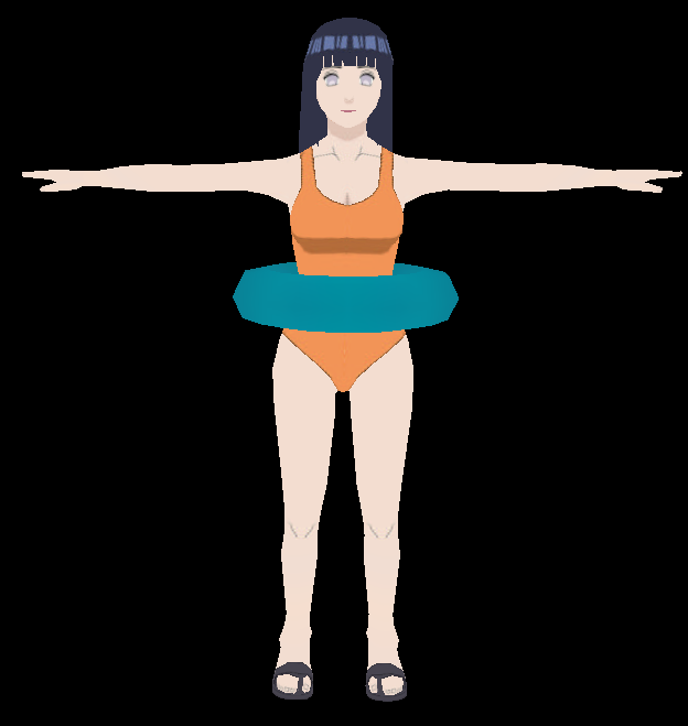 泳装日向雏田魔兽模型下载