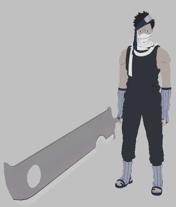 雾影鬼人桃地再不斩魔兽模型下载