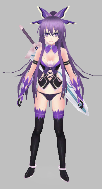 泳装夜刀神十香魔兽模型下载