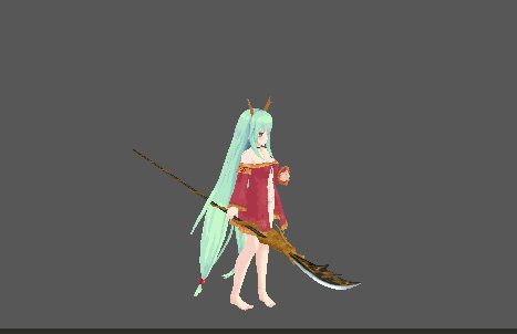 应若离女关羽 魔兽模型下载+动作